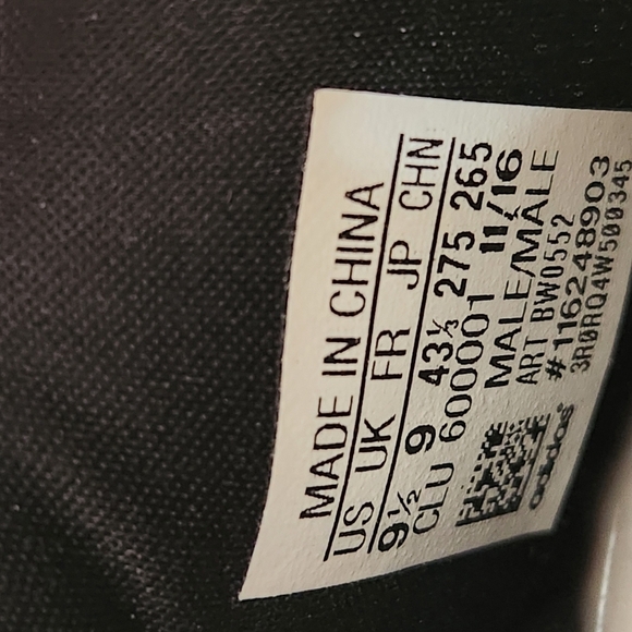 Adidas Harden Vol. 1 Disruptor 2017 -Black/White  BW0552 ,Mens 9.5 main image 11
